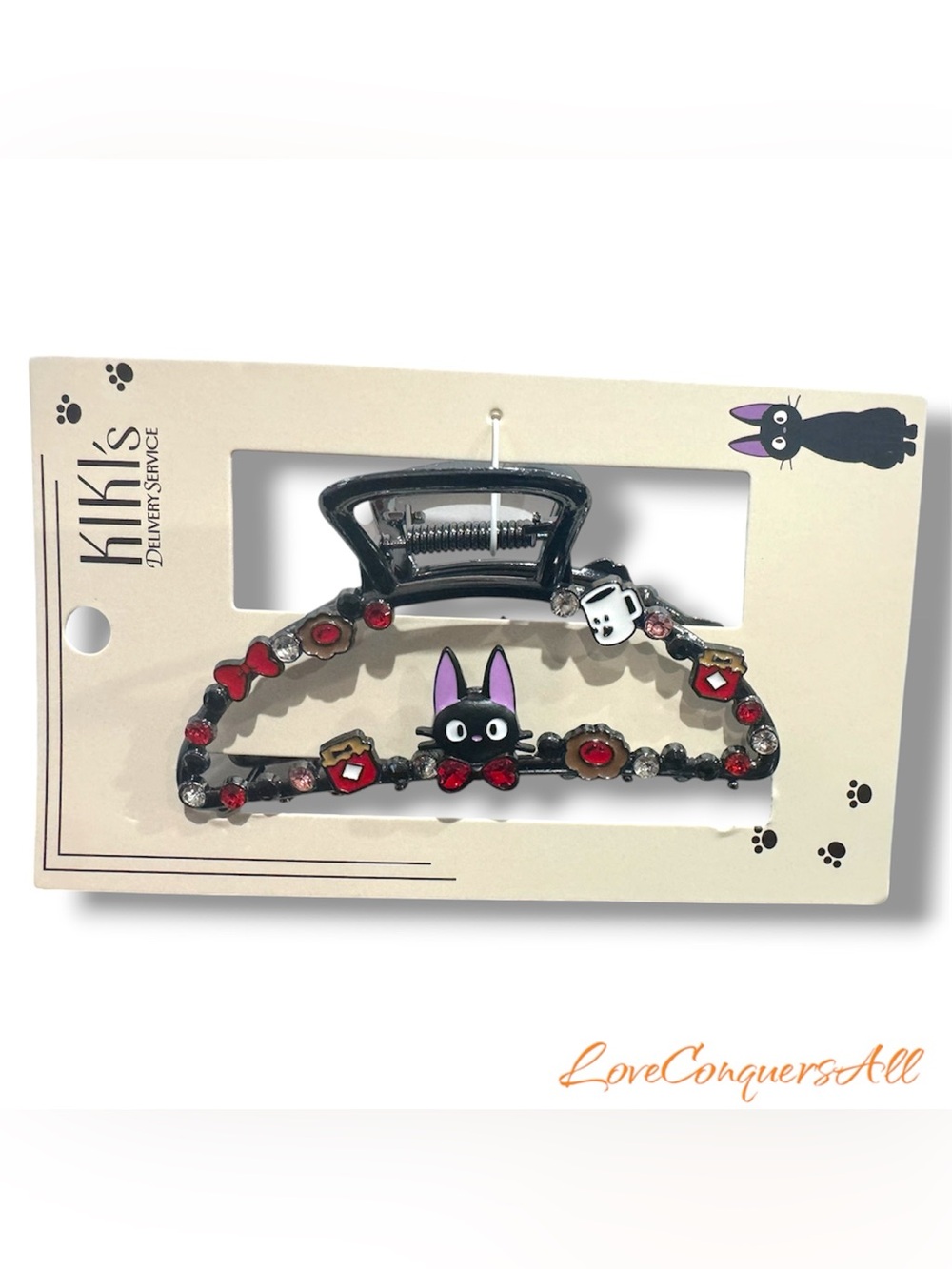Studio Ghibli Kiki's Delivery Service Jiji icon Claw Hair Clip
